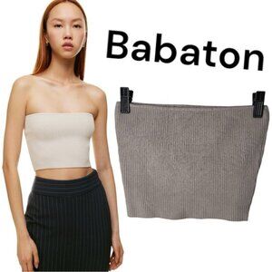 Aritzia Babaton Sculpt Knit Cropped Tube Top size S